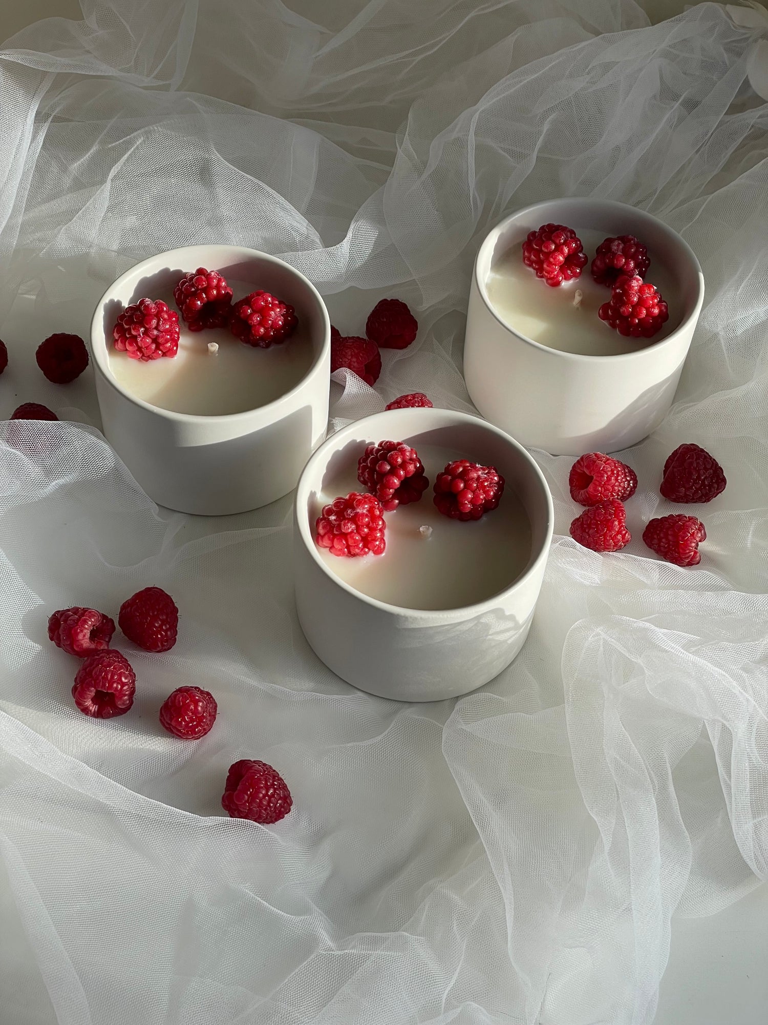 Organic Candle “Raspberry Charm “ - Sip&