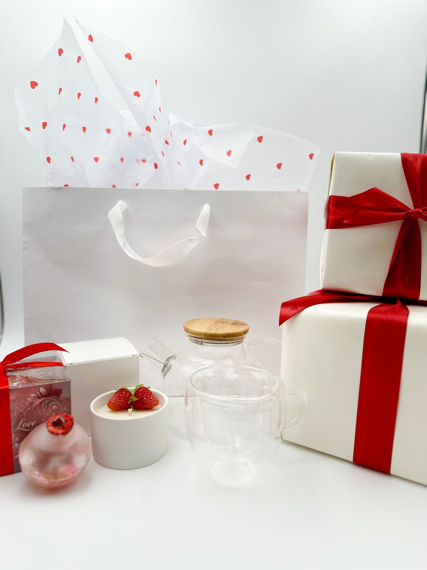 Gift Tea Set for Her "Strawberry Spell" - Sip&