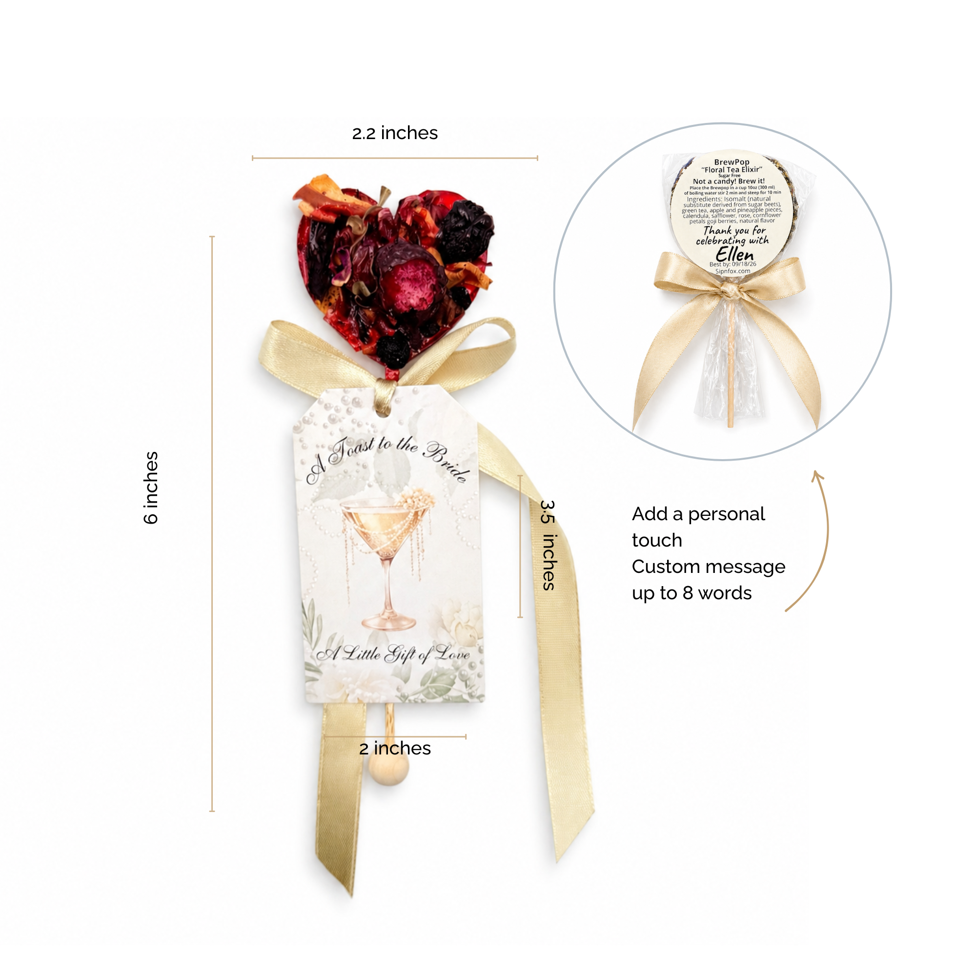 Brew Pop – Effortless Bridal Favor (minimum order 25 pieces) - Sip&