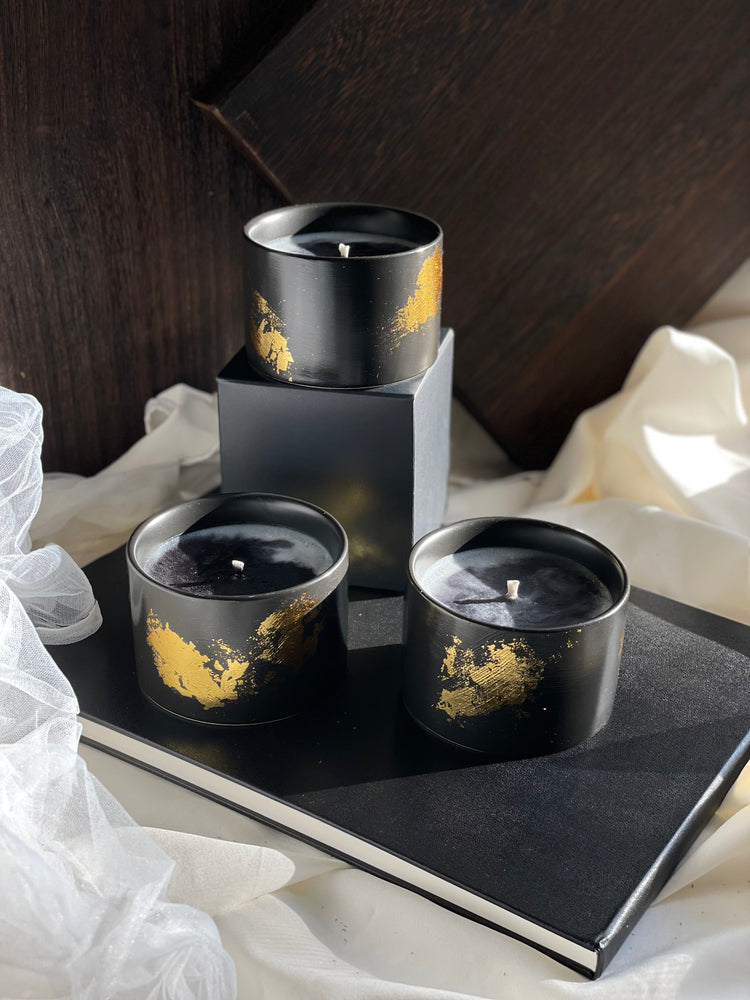 Organic Candle “Noir Flame” - Sip&