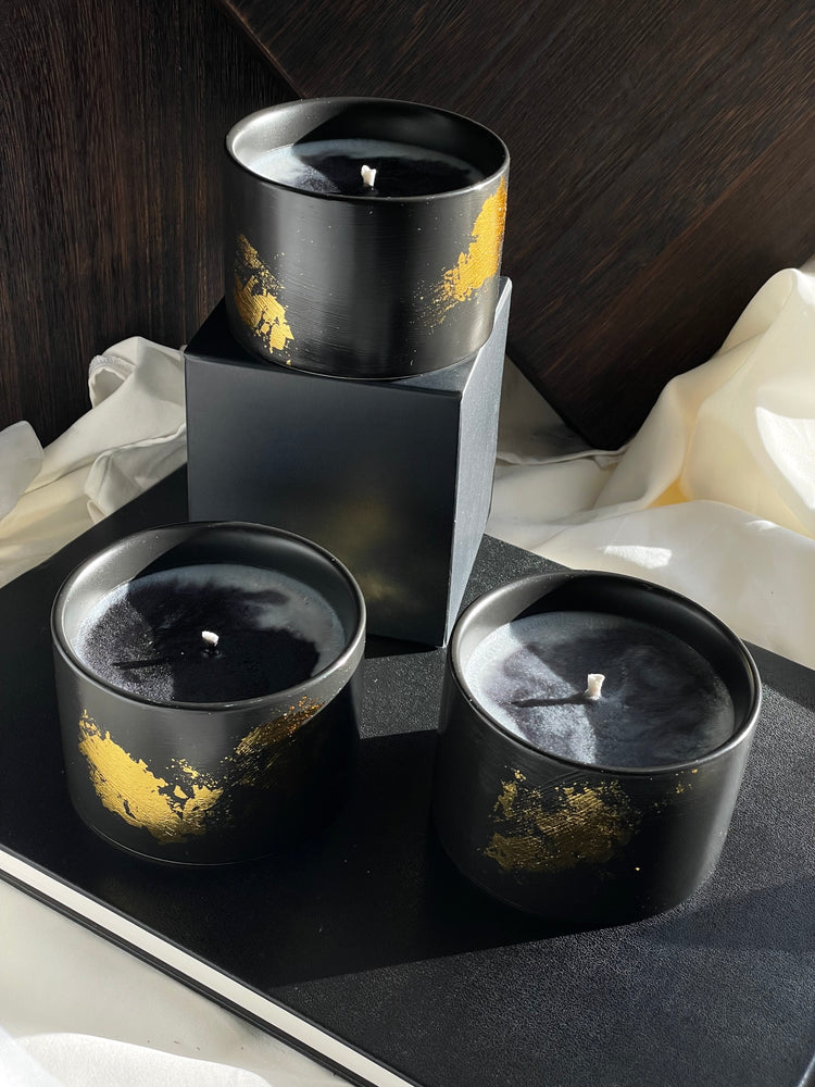 Organic Candle “Noir Flame” - Sip&