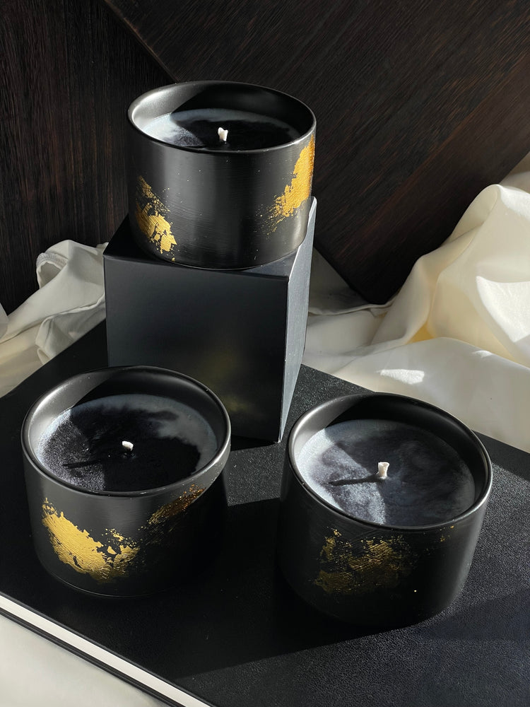 Organic Candle “Noir Flame” - Sip&