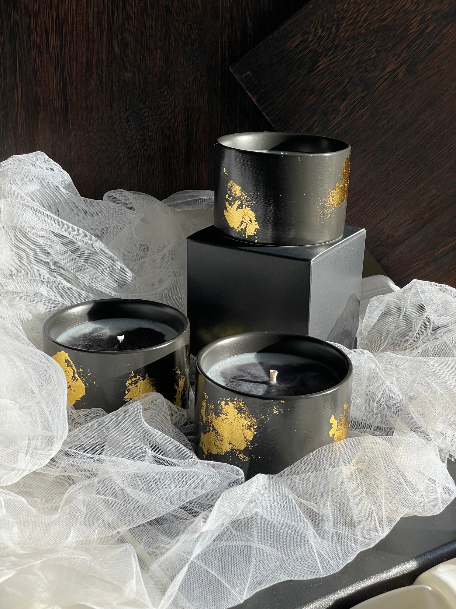Organic Candle “Noir Flame” - Sip&