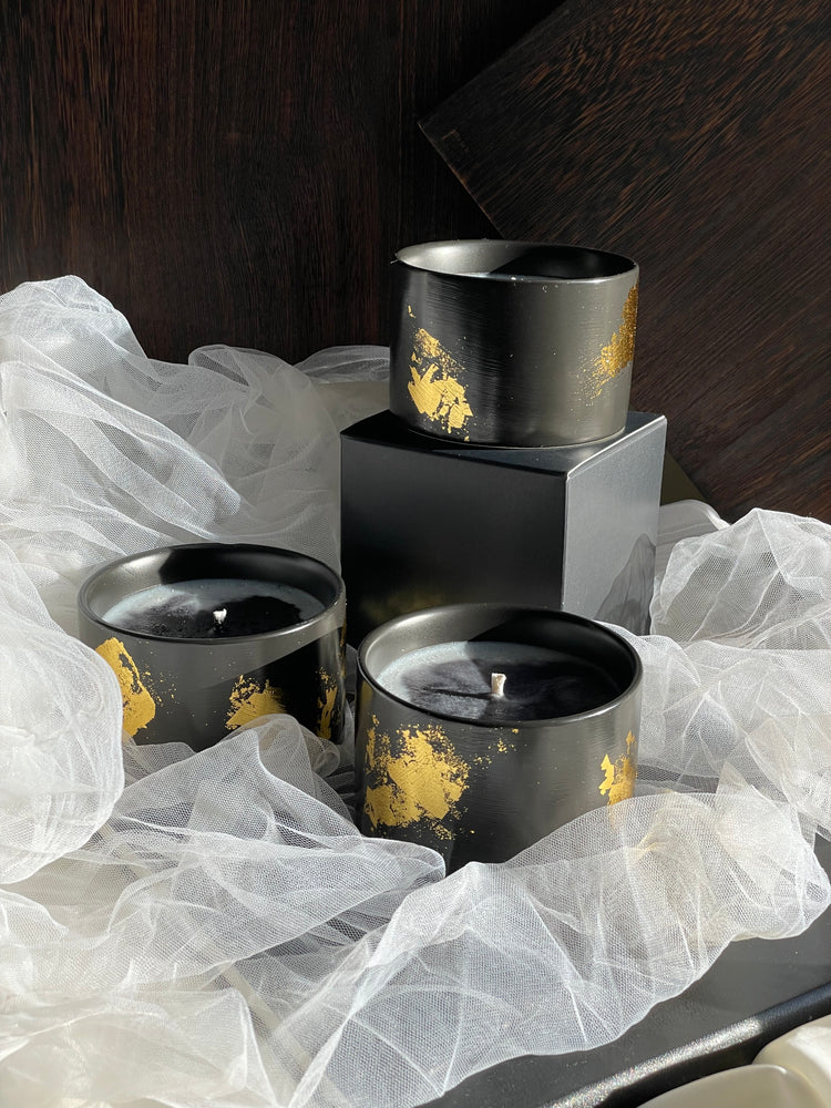 Organic Candle “Noir Flame” - Sip&
