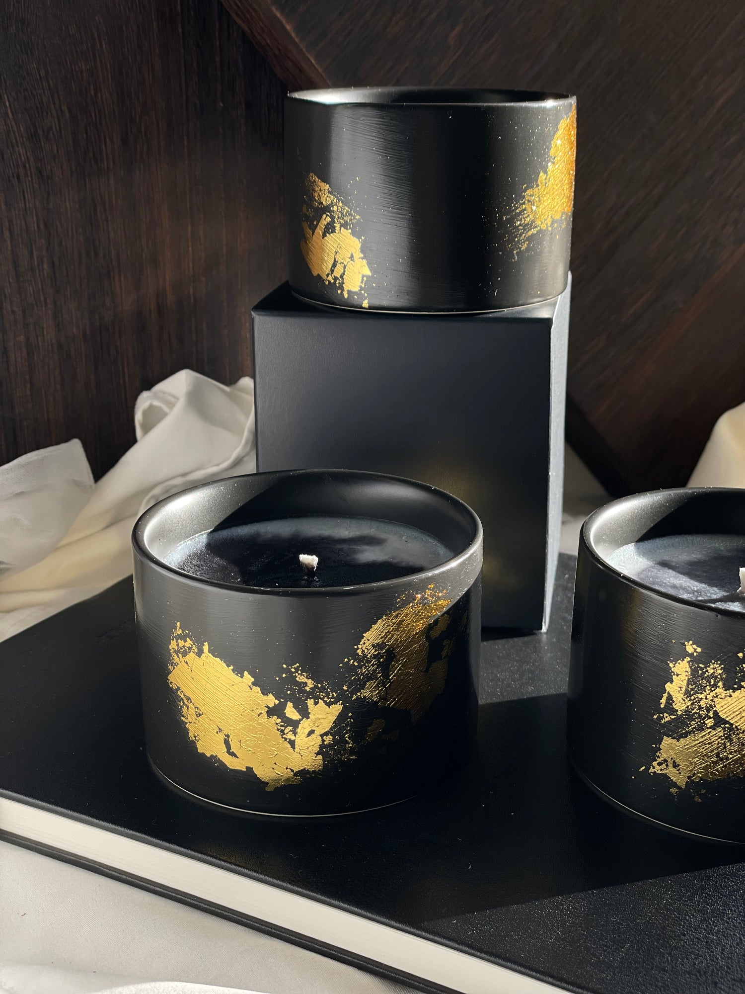 Organic Candle “Noir Flame” - Sip&