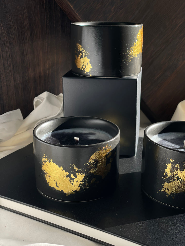 Organic Candle “Noir Flame” - Sip&