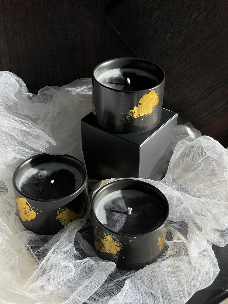 Organic Candle “Noir Flame” - Sip&