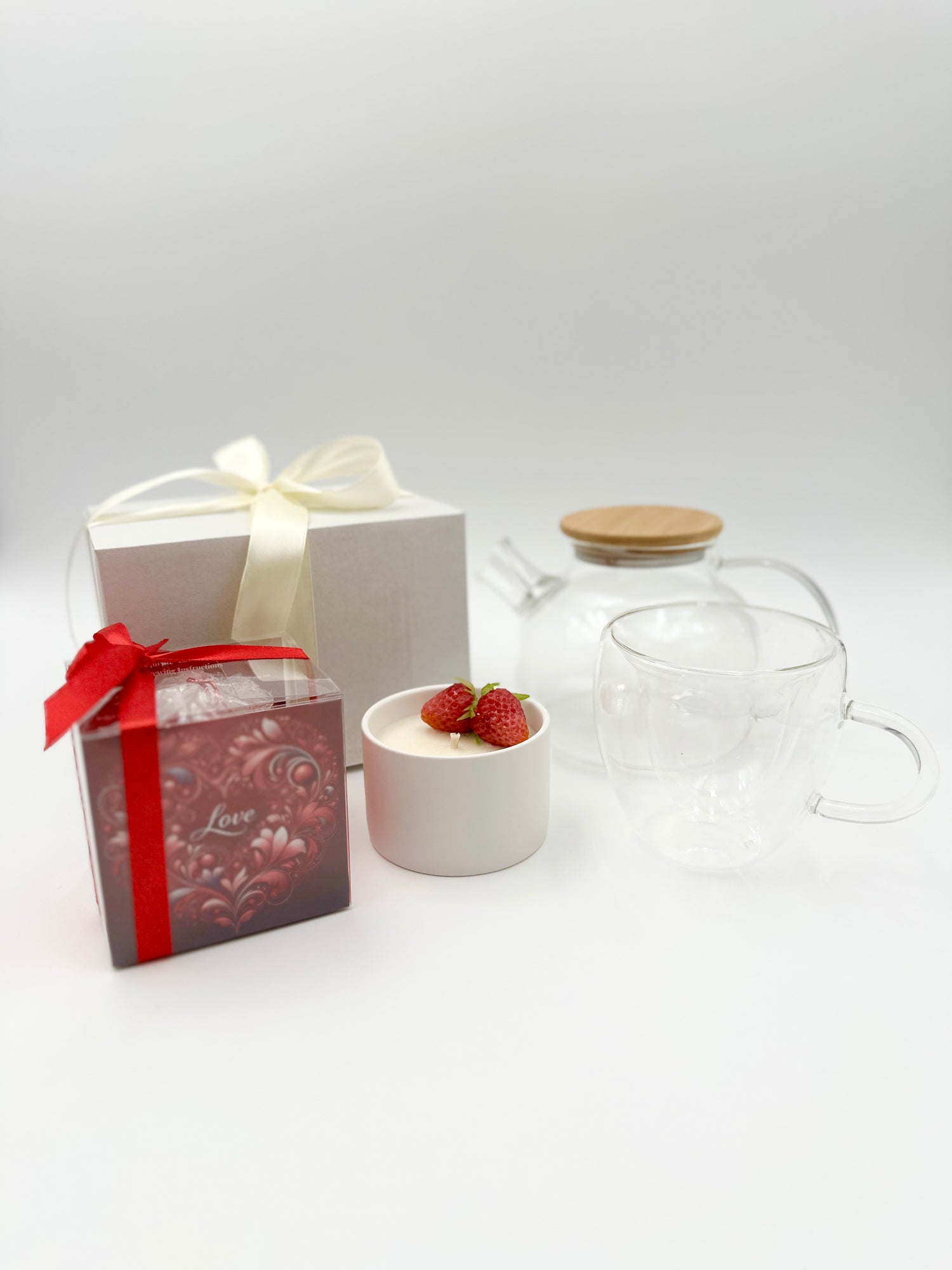 Gift Tea Set for Her "Strawberry Spell" - Sip&