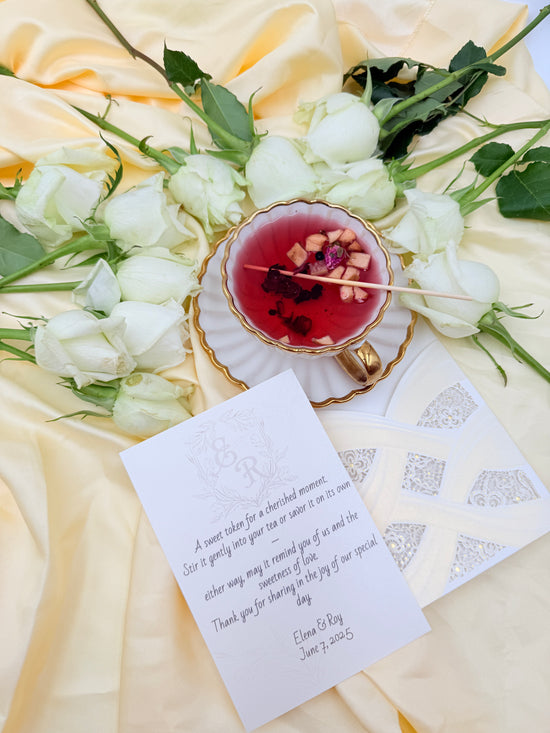 Brew Pop with a Beautiful Ivory Lace Card (🔴Minimum order: 10 Brew cards) Bulk discounts available