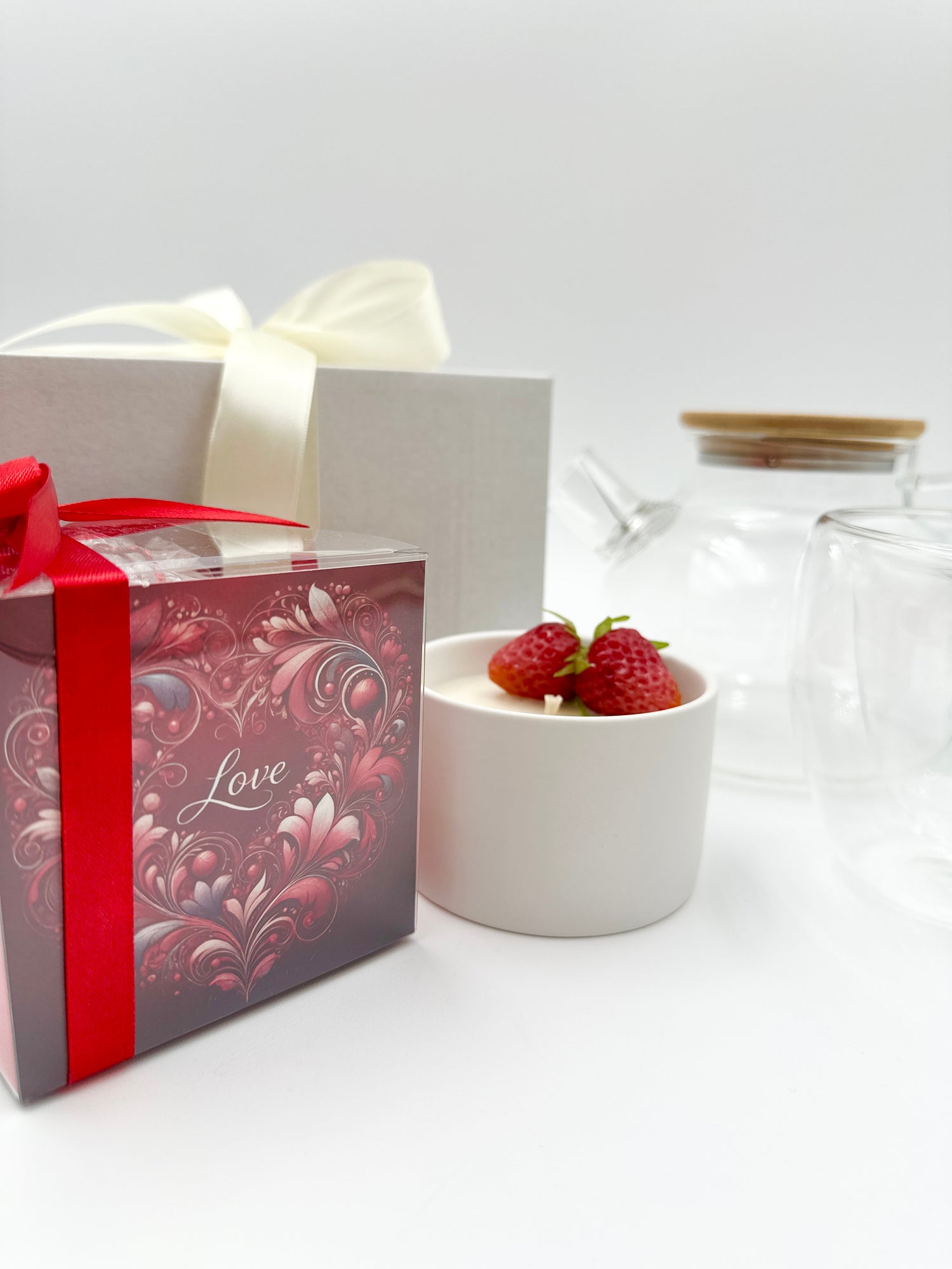Gift Tea Set for Her "Strawberry Spell" - Sip&