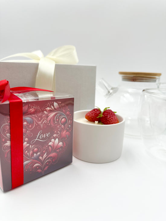 Gift Tea Set for Her "Strawberry Spell" - Sip&