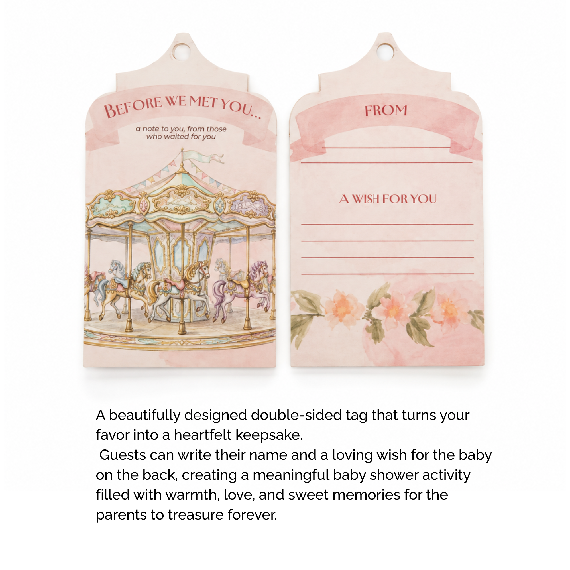 BrewPop Favors – Baby Girl "Wish Game" (minimum order 10 pieces)