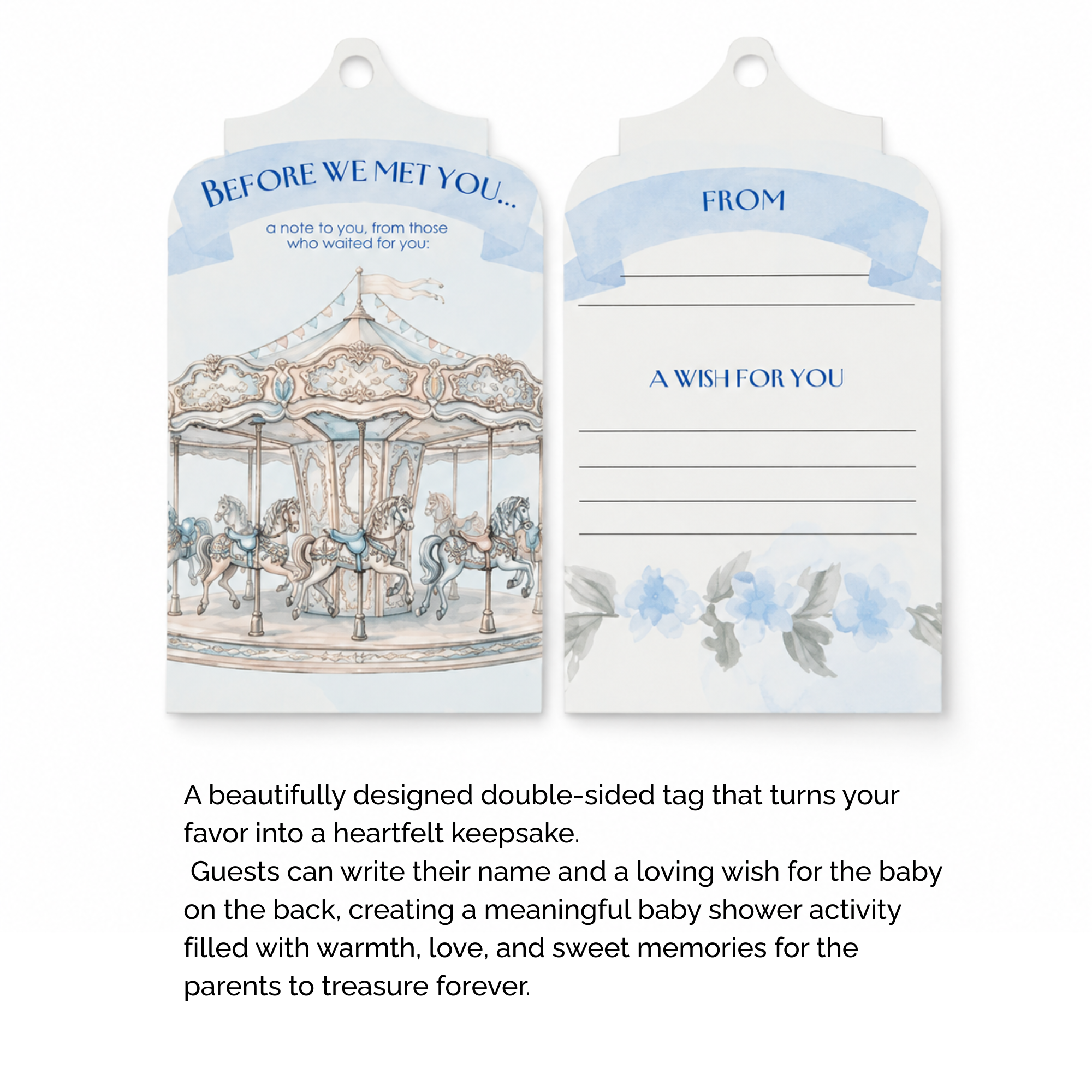 BrewPop Favors – Baby Boy "Wish Game" (minimum order 10 pieces)
