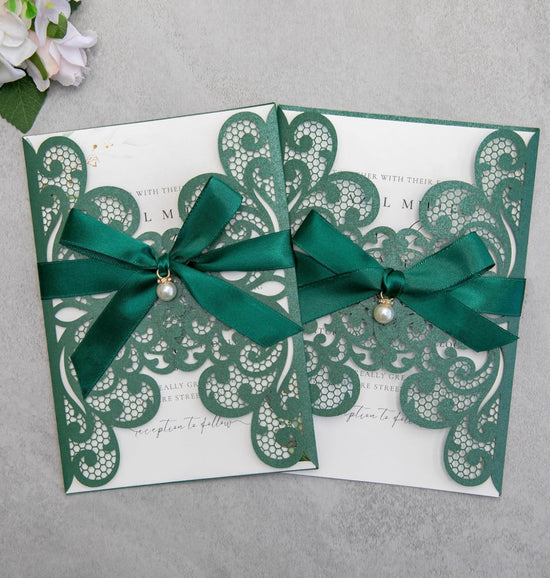 Brew Pop with an Emerald Green Lace Card (🔴Minimum order: 10 Brew cards) Bulk discounts available