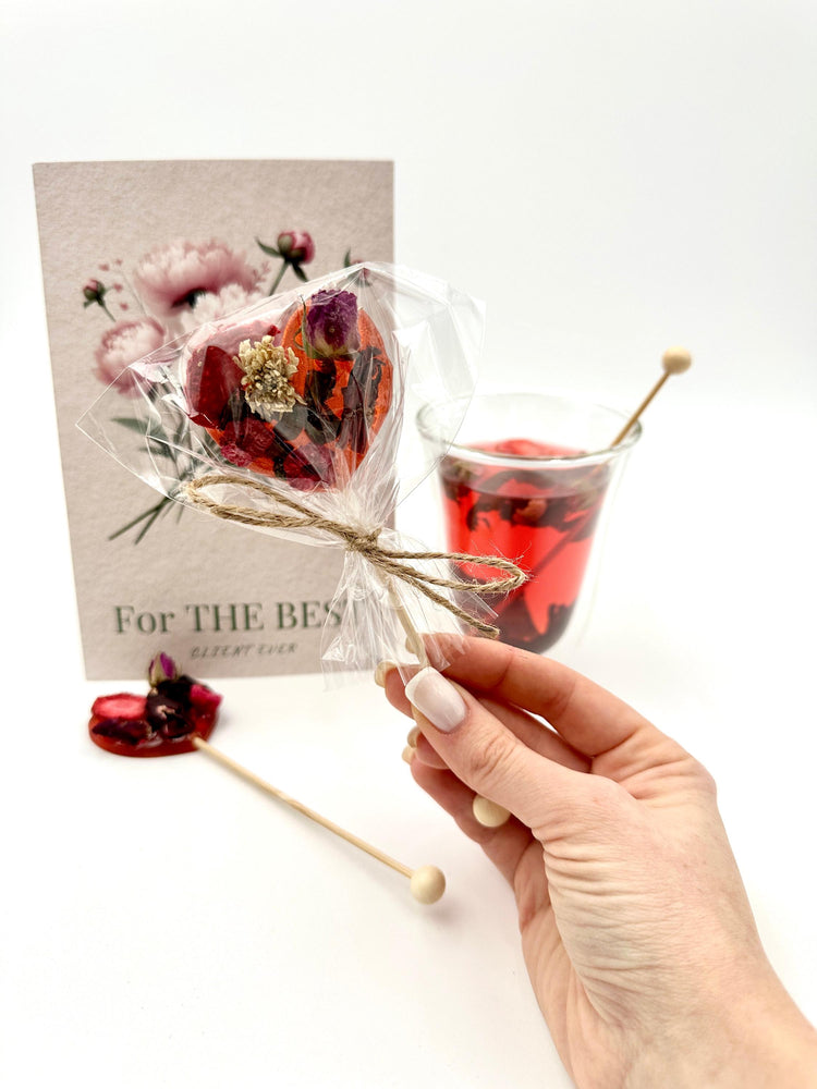 TeaPop “For The Best Client" Tea Heart with Gift Card – Perfect for Salons & Businesses - Sip&