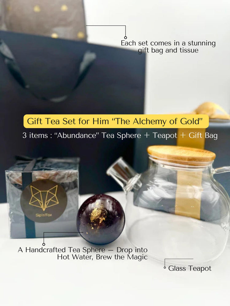 Gift Tea Set for Him “The Alchemy of Gold” - Sip&