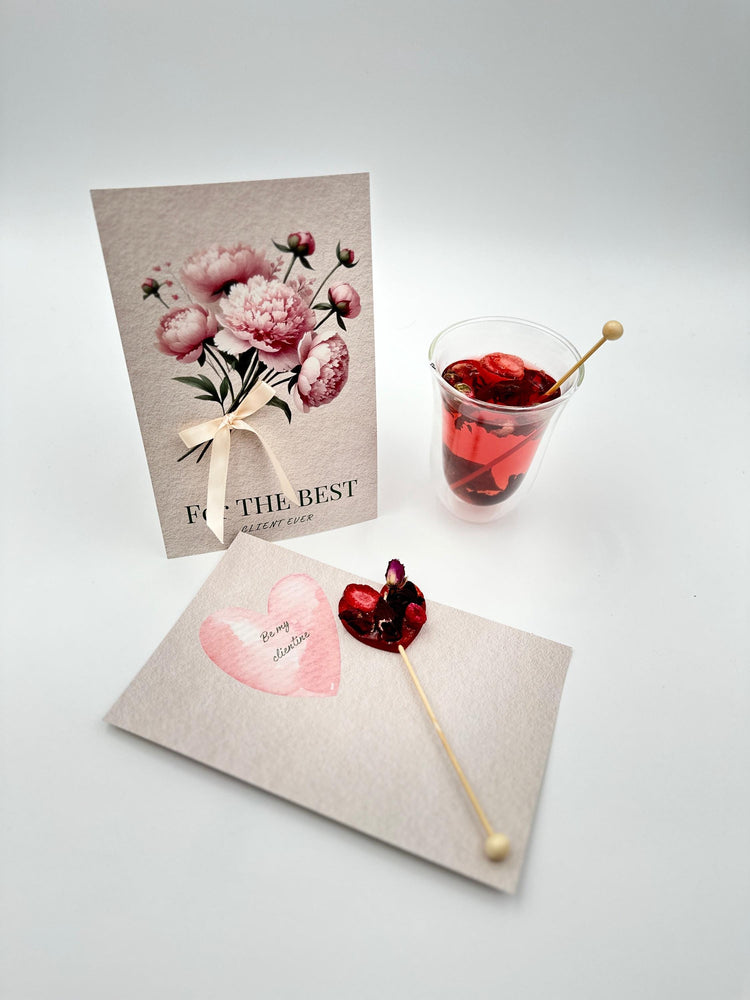 TeaPop “For The Best Client" Tea Heart with Gift Card – Perfect for Salons & Businesses - Sip&