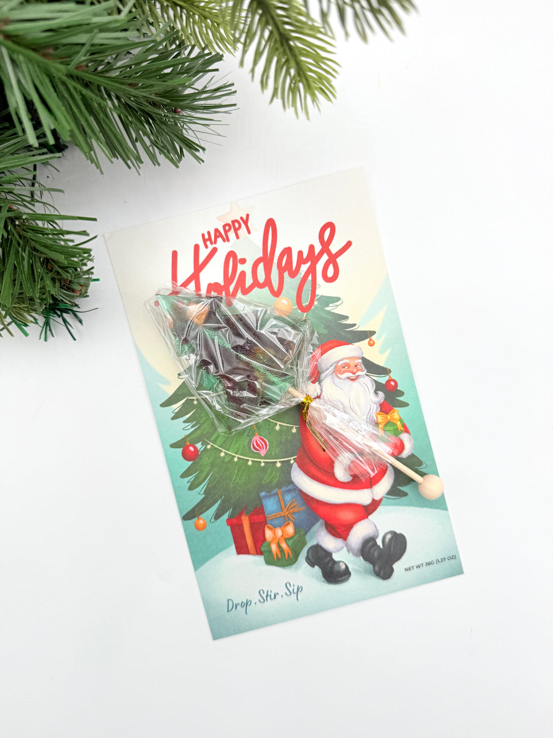 Cherry Christmas Tree Pop Gift Set (🔴Minimum order: 10 Gift Set) - Sip&