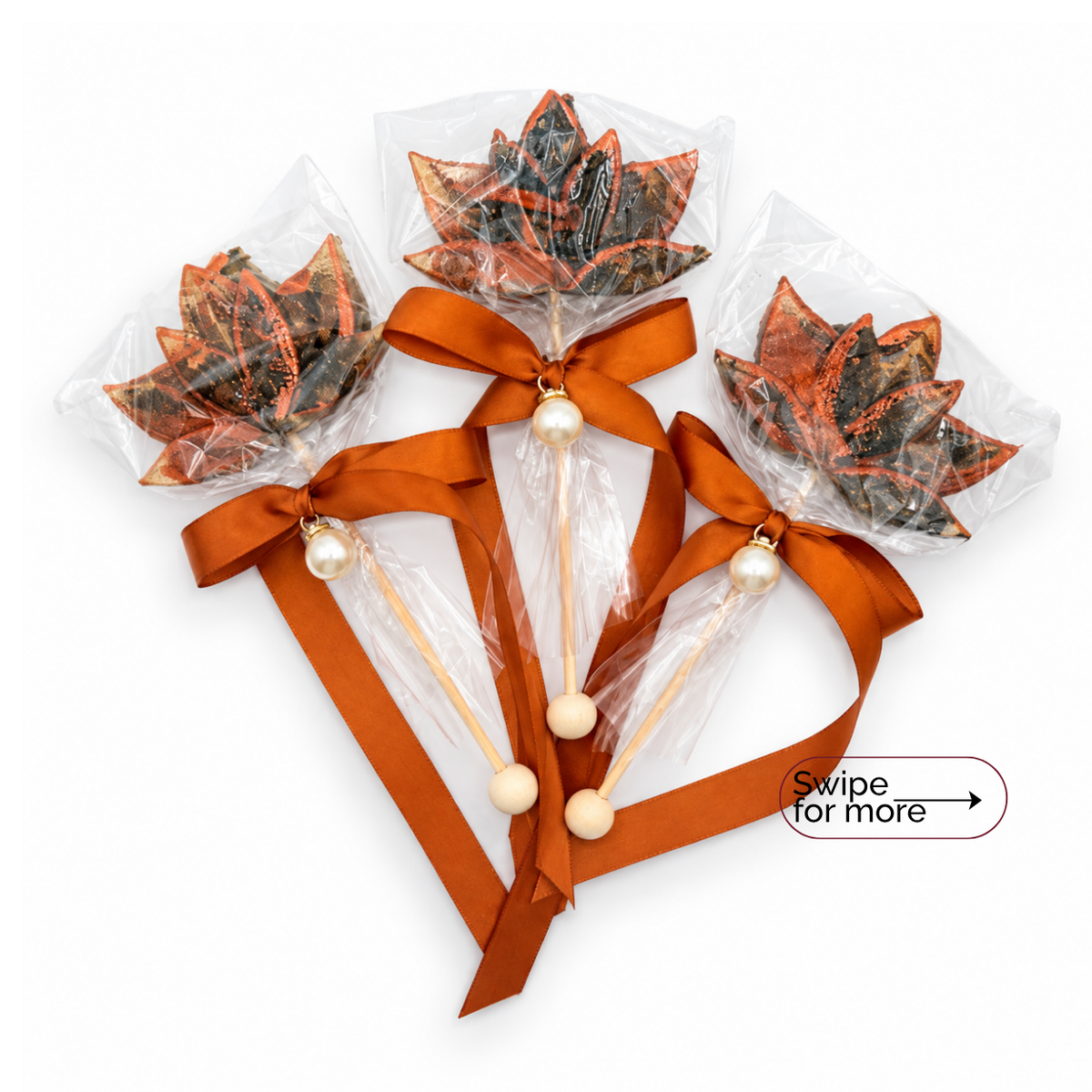 Leaf-Shaped Brew Pop with pearl (minimum order 10 pieces)