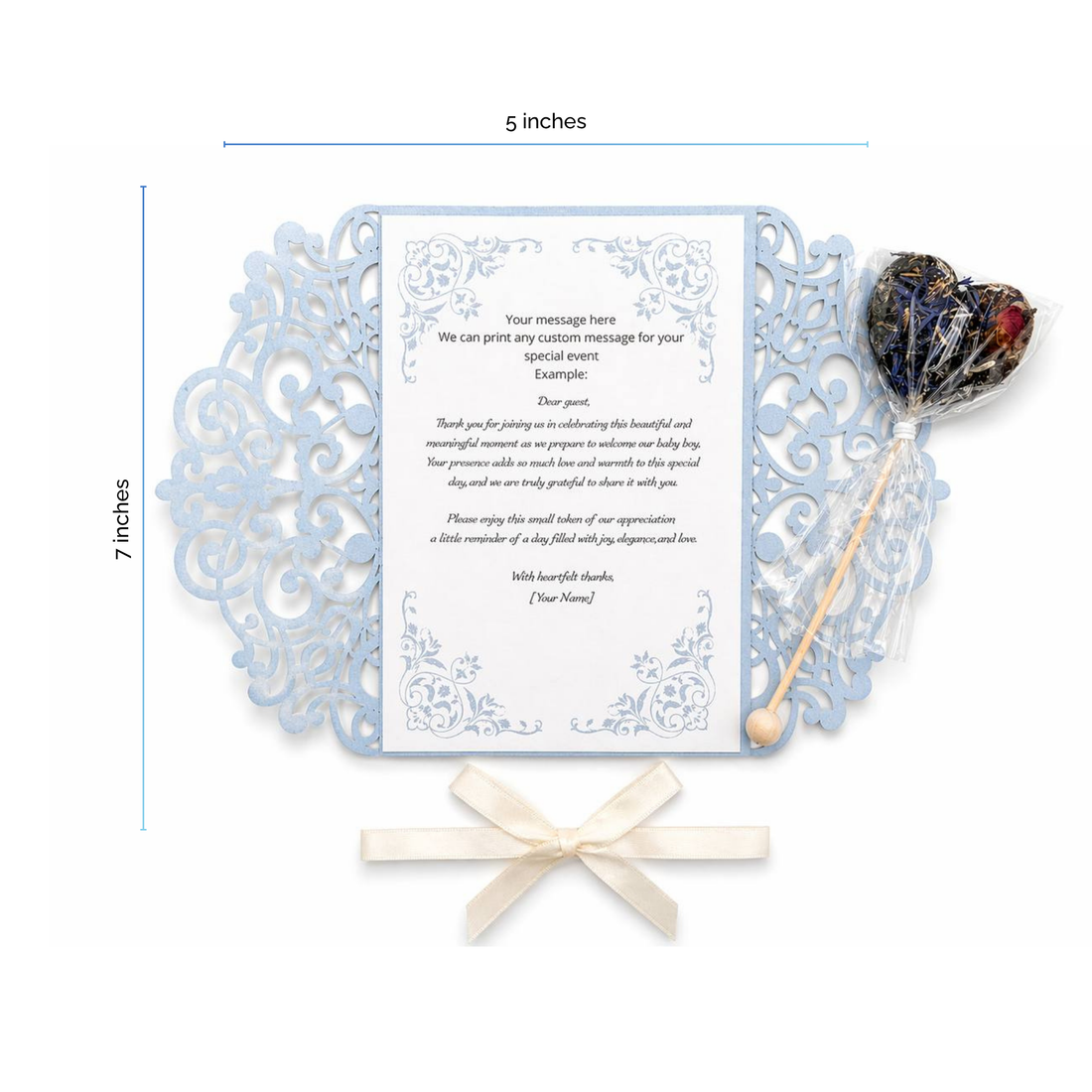 BrewPop Baby Boy Lace Keepsake Favor Set (minimum order 10 pieces) - Sip&