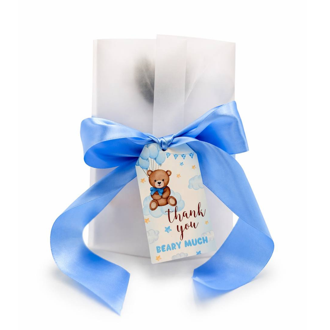 BrewPop Gentle Teddy Keepsake – Baby Boy Favor (minimum order 10 pieces) - Sip&