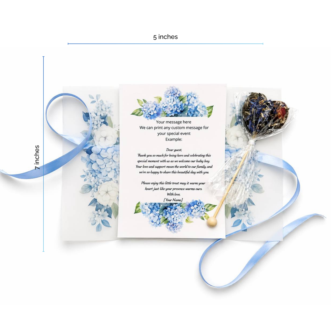 BrewPop Favors – Baby in Bloom Card Set (minimum order 10 pieces) - Sip&