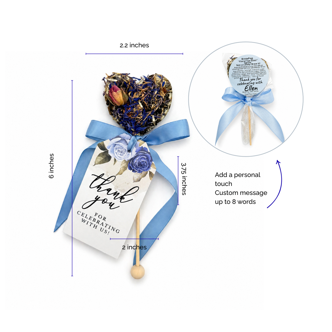 Brew Pop – French Powder Blue Elegance (minimum order 25 pieces) - Sip&