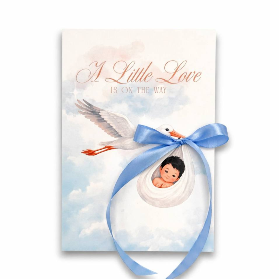 BrewPop Stork Arrival Keepsake Favor – Baby Boy (minimum order 10 pieces) - Sip&