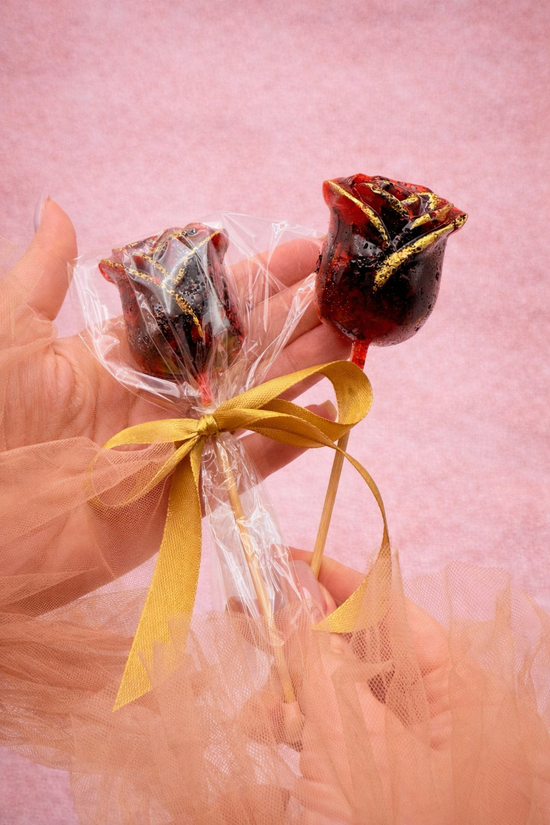 Brew Pop “Rose” with Ribbon 🔴Minimum order: 10 Tea Roses - 5% Off for 100+ Pops (applied automatically at checkout) - Sip&