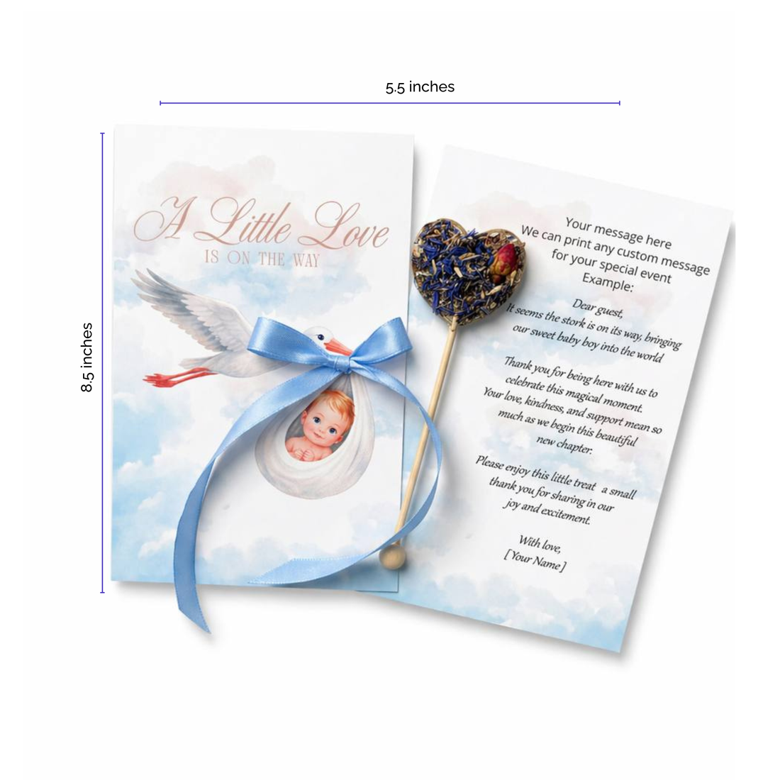 BrewPop Little Love Keepsake Favor – Baby Boy (minimum order 10 pieces) - Sip&