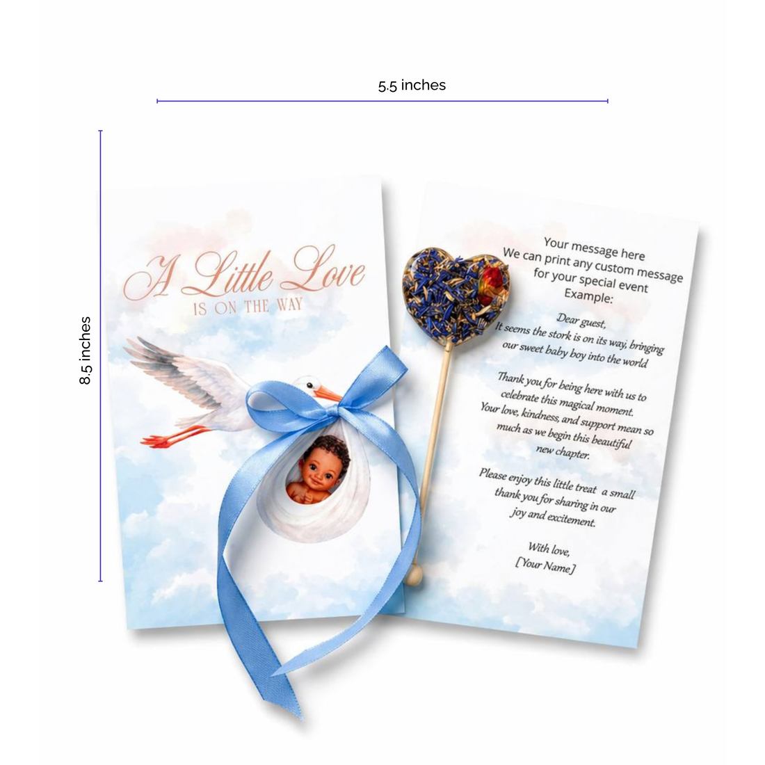 BrewPop Blue Sky Keepsake Favor – Baby Boy(minimum order 10 pieces) - Sip&