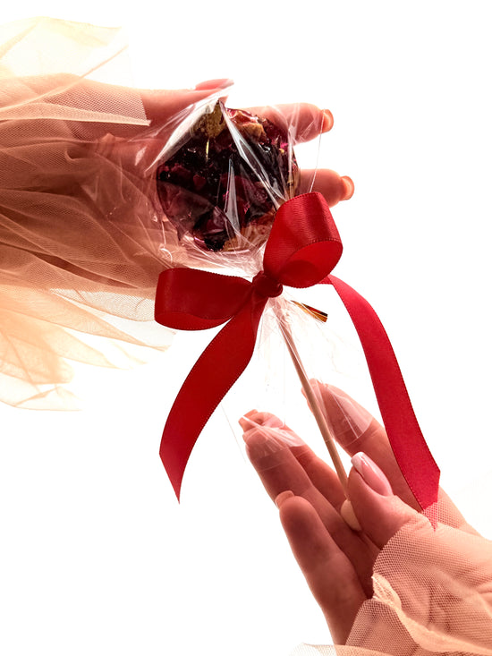 Brew Pops Round Shape Pomegranate– With Ribbon 🔴Minimum order: 25 Brew pops. Bulk discounts available