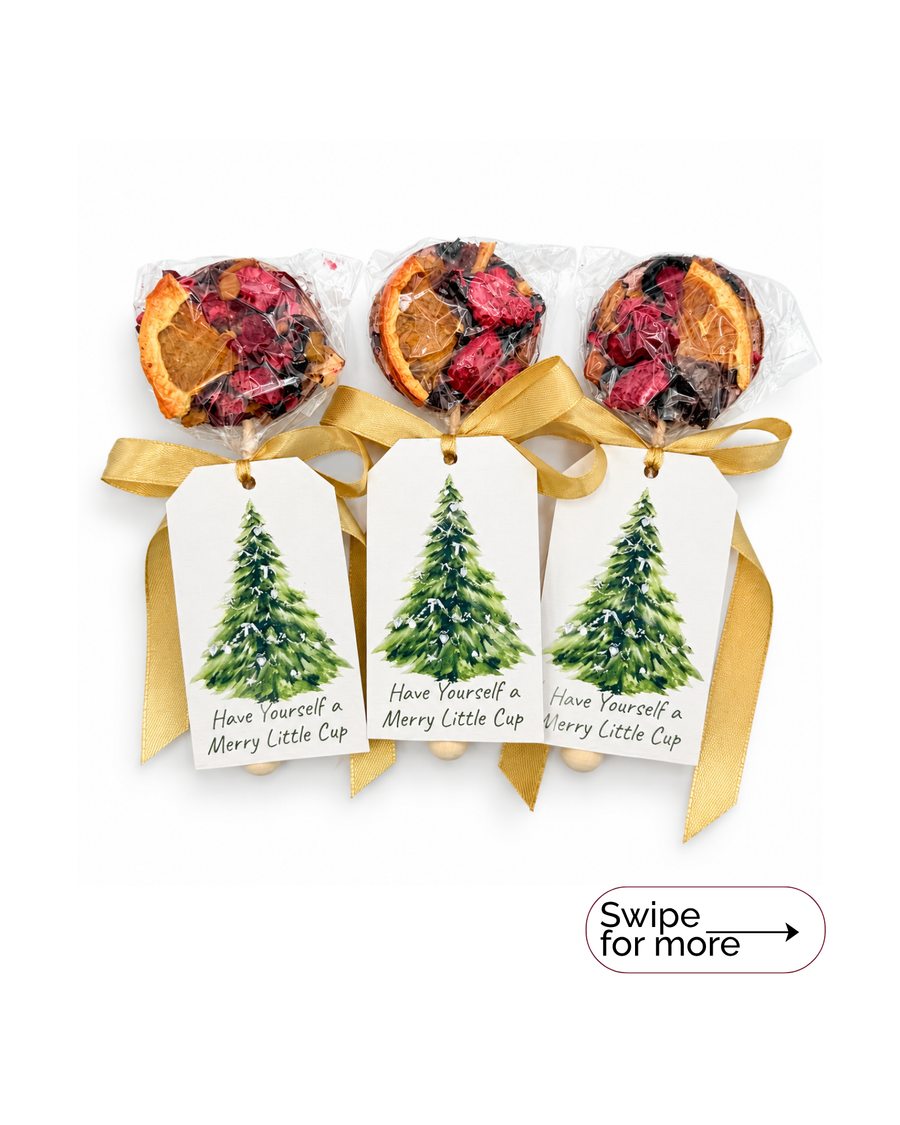 Merry Little Cup Christmas Tree Tag Brew Pop (minimum order 10 pieces)