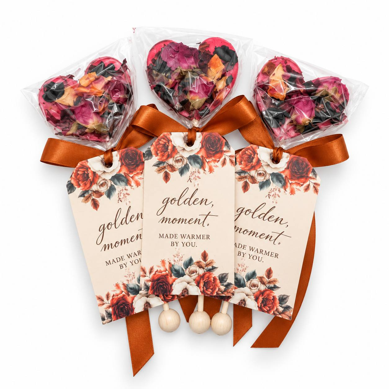 Golden Moment Brew Pop with “Thank You” Tag (minimum order 10 pieces)