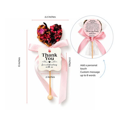BrewPop  Favors – Baby Girl Thank You Tag (minimum order 25 pieces) - Sip&