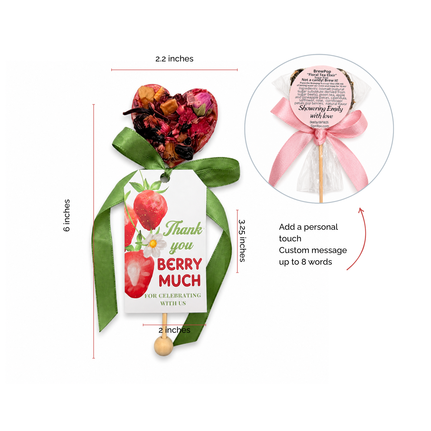 Brew Pops "Berry Much" (minimum order 10 pieces)
