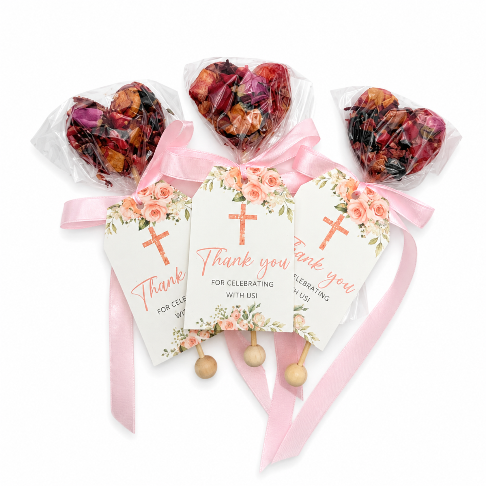 Brew Pop – Baptism for Girl Tea Favor  (minimum order 10 pieces)