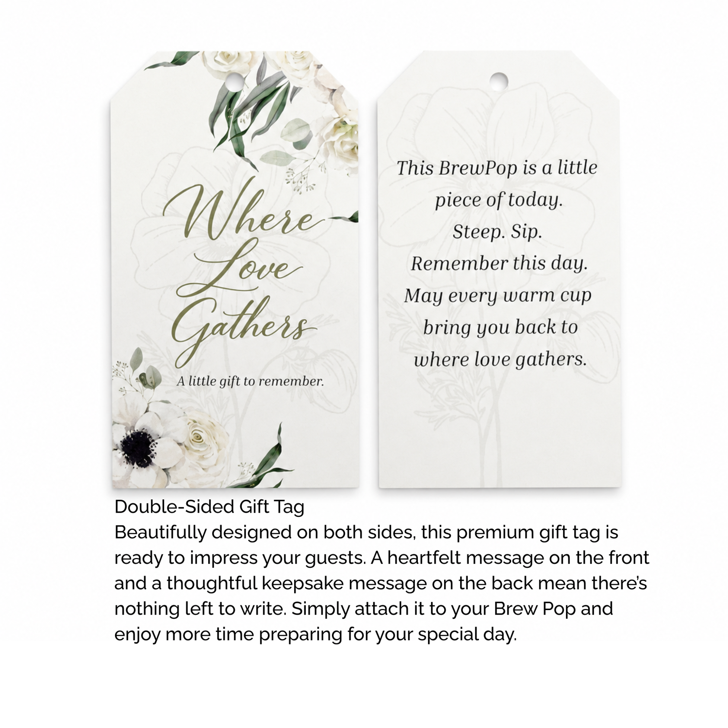 Brew Pops "Where Love Gathers" ( minimum order 10 pieces)