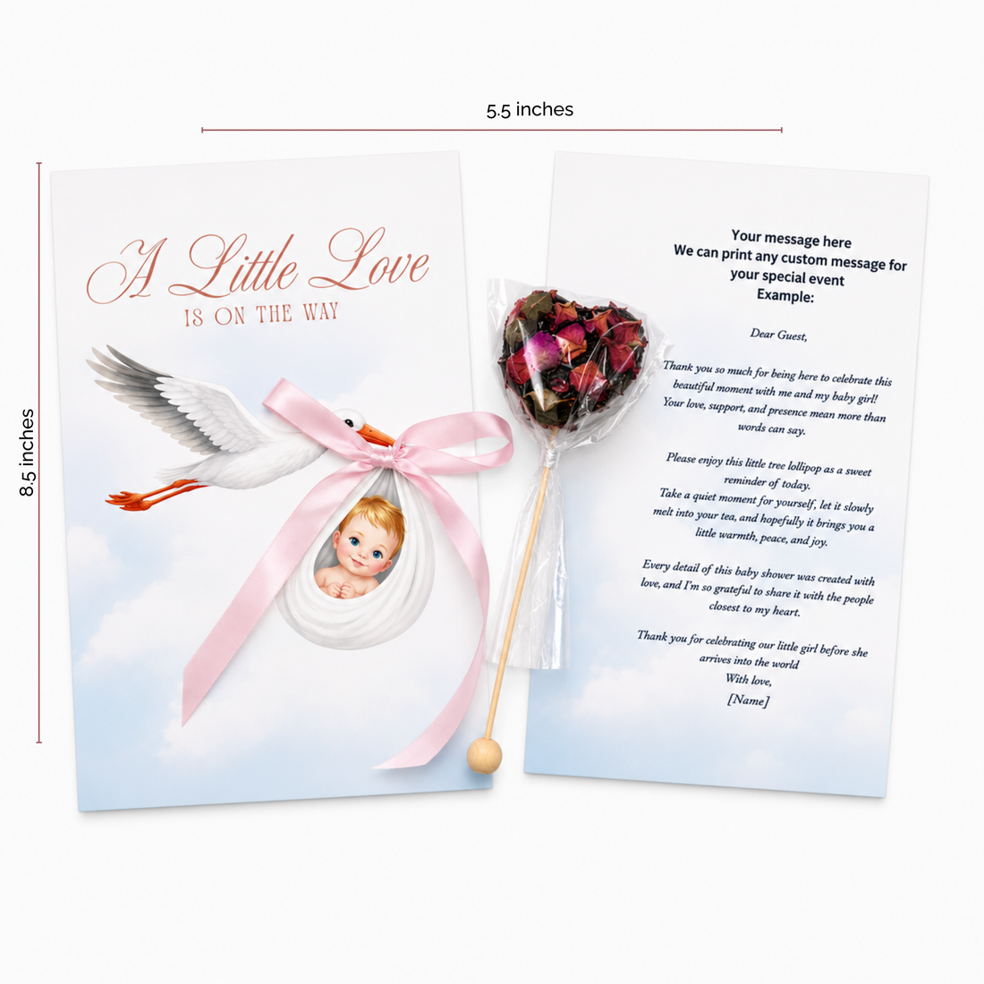 Brew Pop Little Love Keepsake Favor – Baby Girl (minimum order 10 pieces) - Sip&
