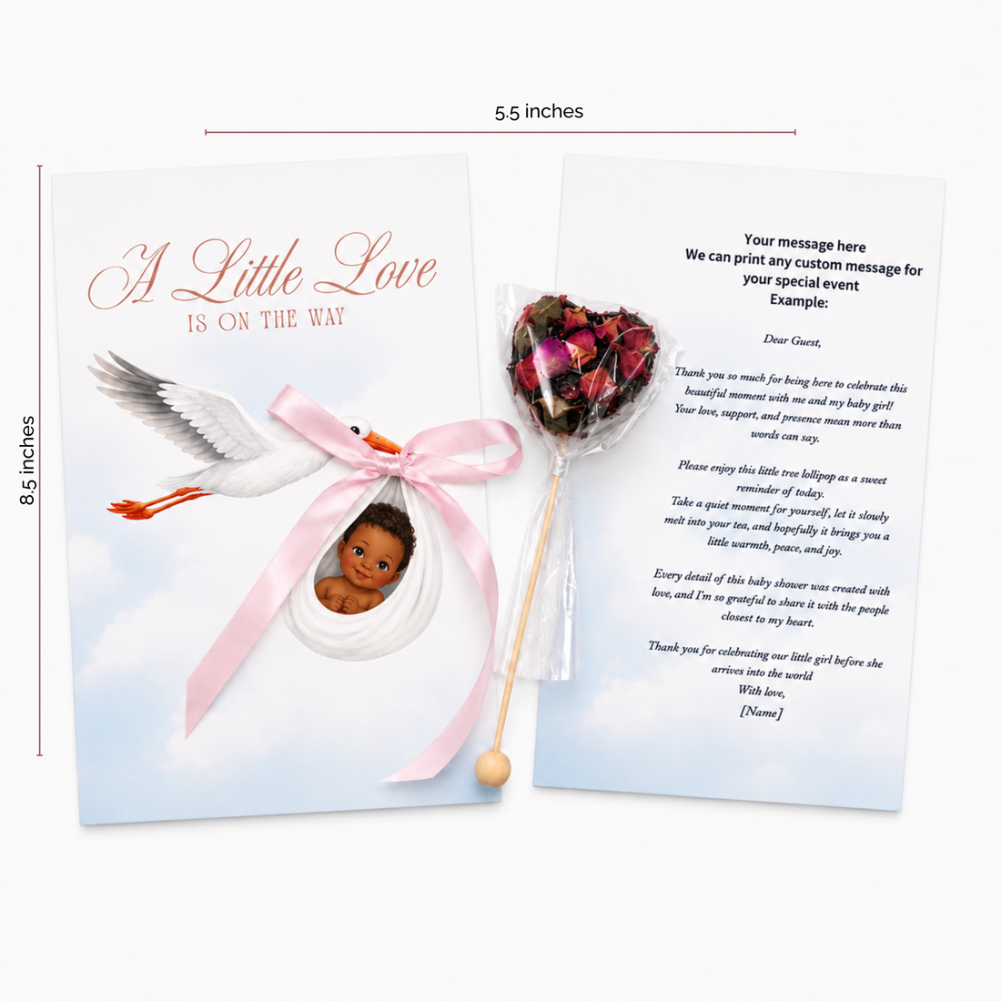 BrewPop Blue Sky Keepsake Favor – Baby Girl (minimum order 10 pieces) - Sip&