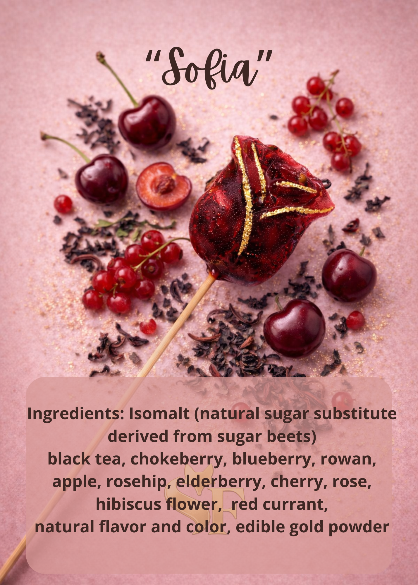 Red Gift Set “10 Tea Roses”  for 300 ml (11.8oz) +Card - Sip&