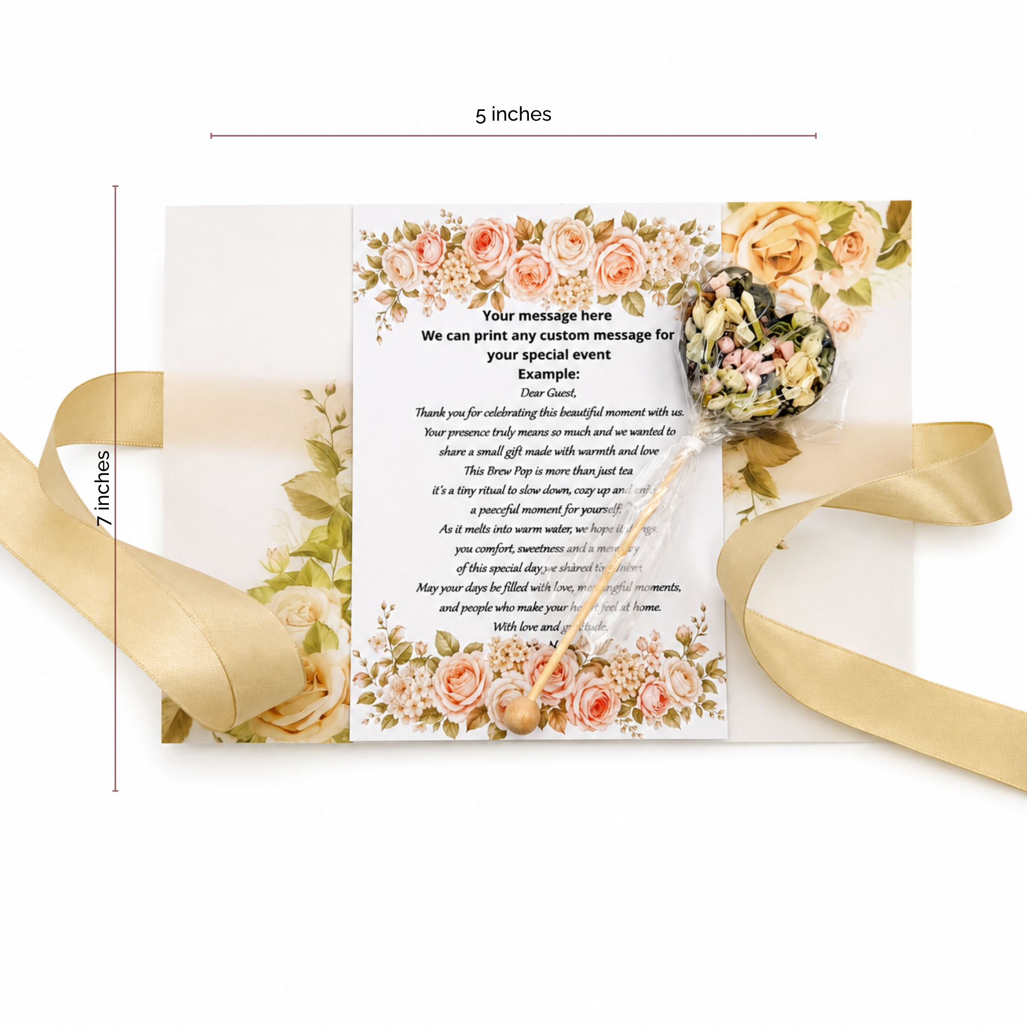 Brew Pop Favors –   Elegant Guest Keepsake (minimum order 10 pieces) - Sip&