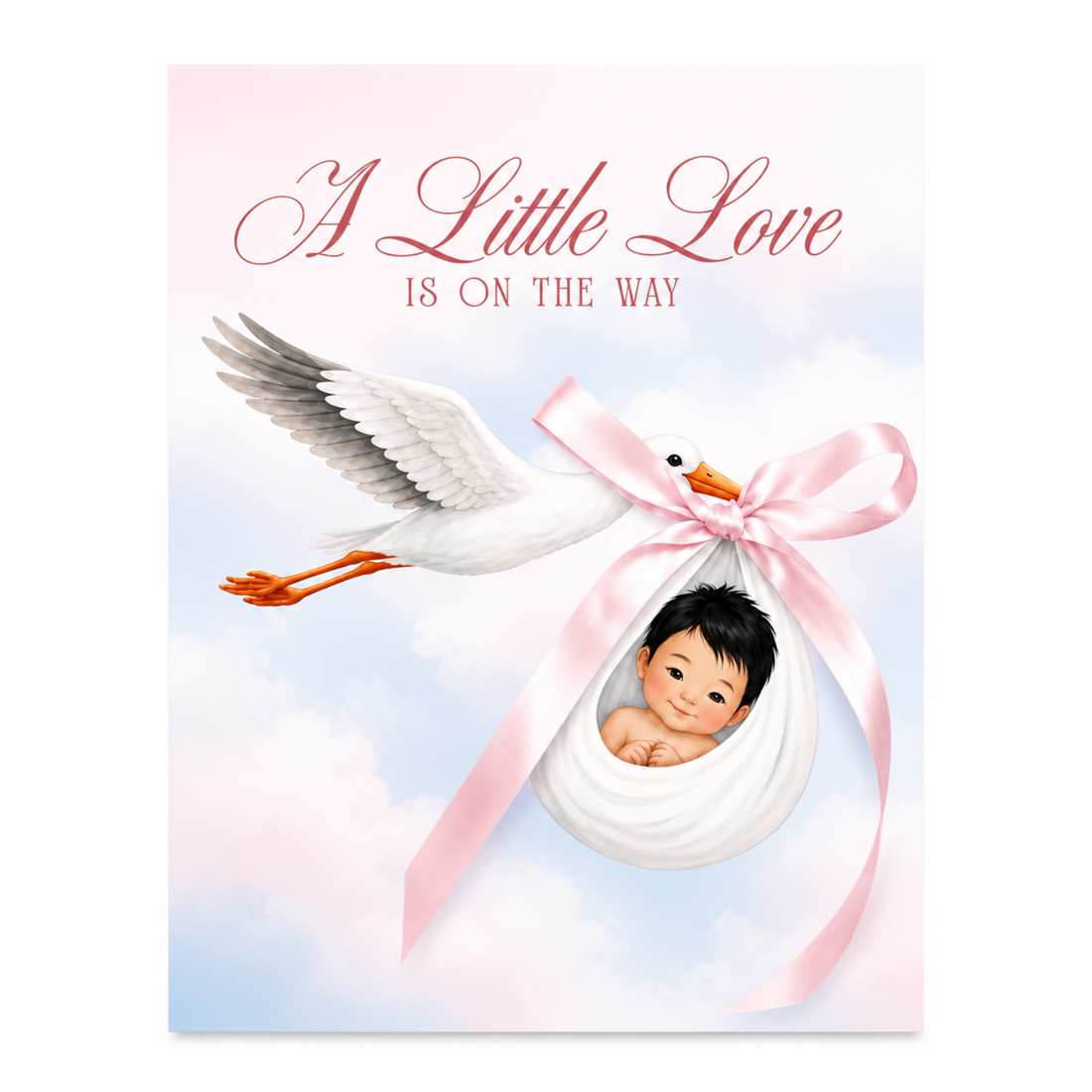 Brew Pop Stork Arrival Keepsake Favor – Baby Girl (minimum order 10 pieces) - Sip&