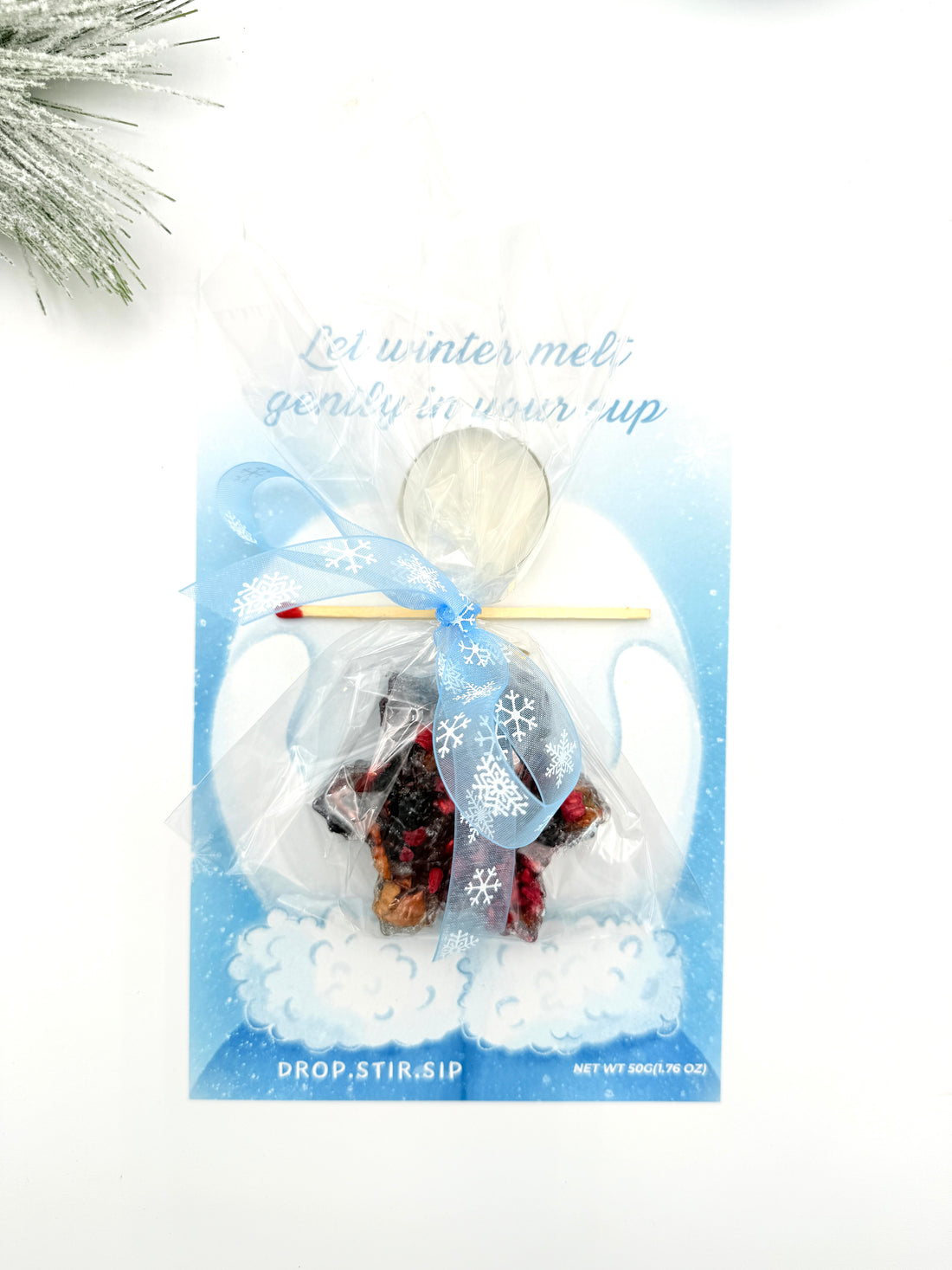 Raspberry Ginger Snowflake Gift  Set - No minimum, buy as few as 1 item - Sip&