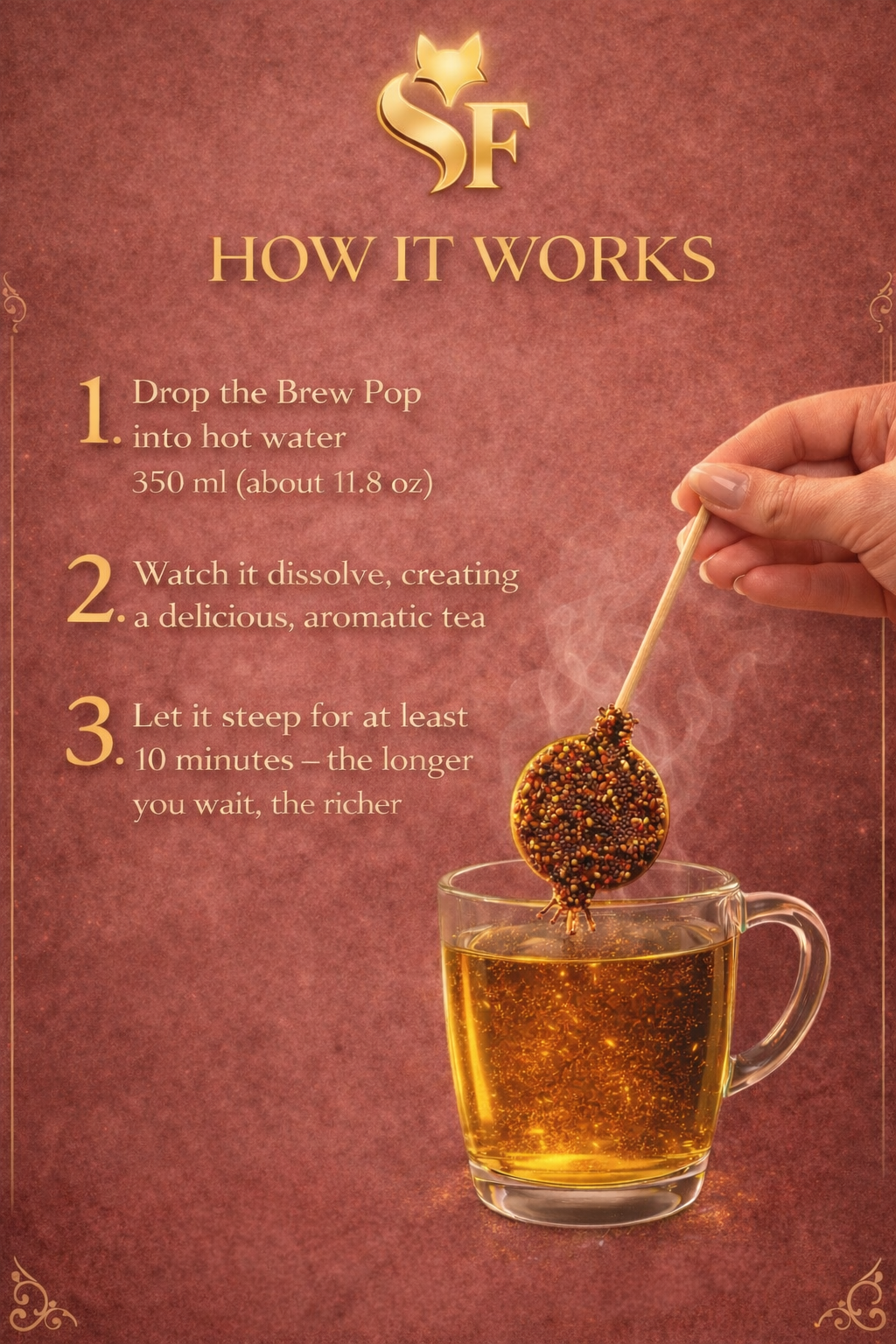 BrewPop “Pomegranate” 10 pieces minimum - Sip&