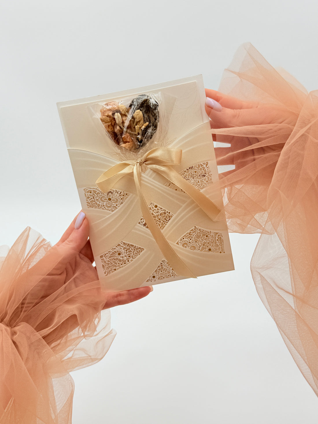 Brew Pop with a Beautiful Ivory Lace Card (🔴Minimum order: 10 Brew cards) Bulk discounts available - Sip&