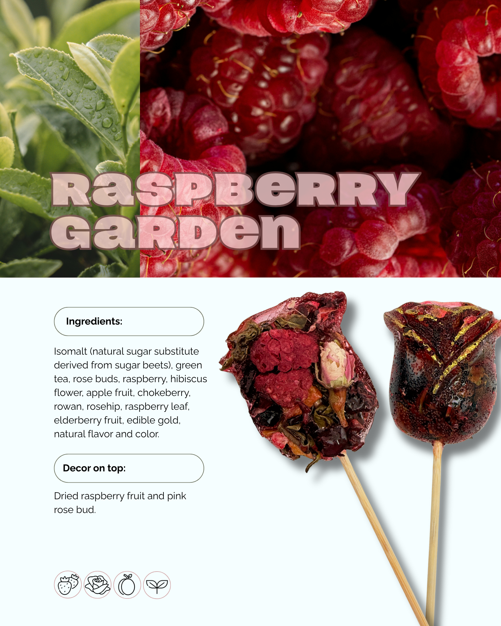 Brew Pop “Rose” with Ribbon and pearl (minimum order 10 pieces) - Sip&