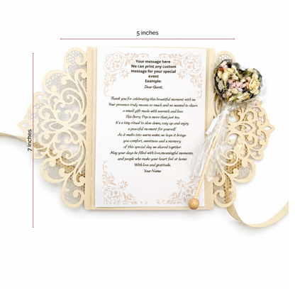 Brew Pop Ivory Lace Keepsake Favor Set (minimum order 10 pieces) - Sip&