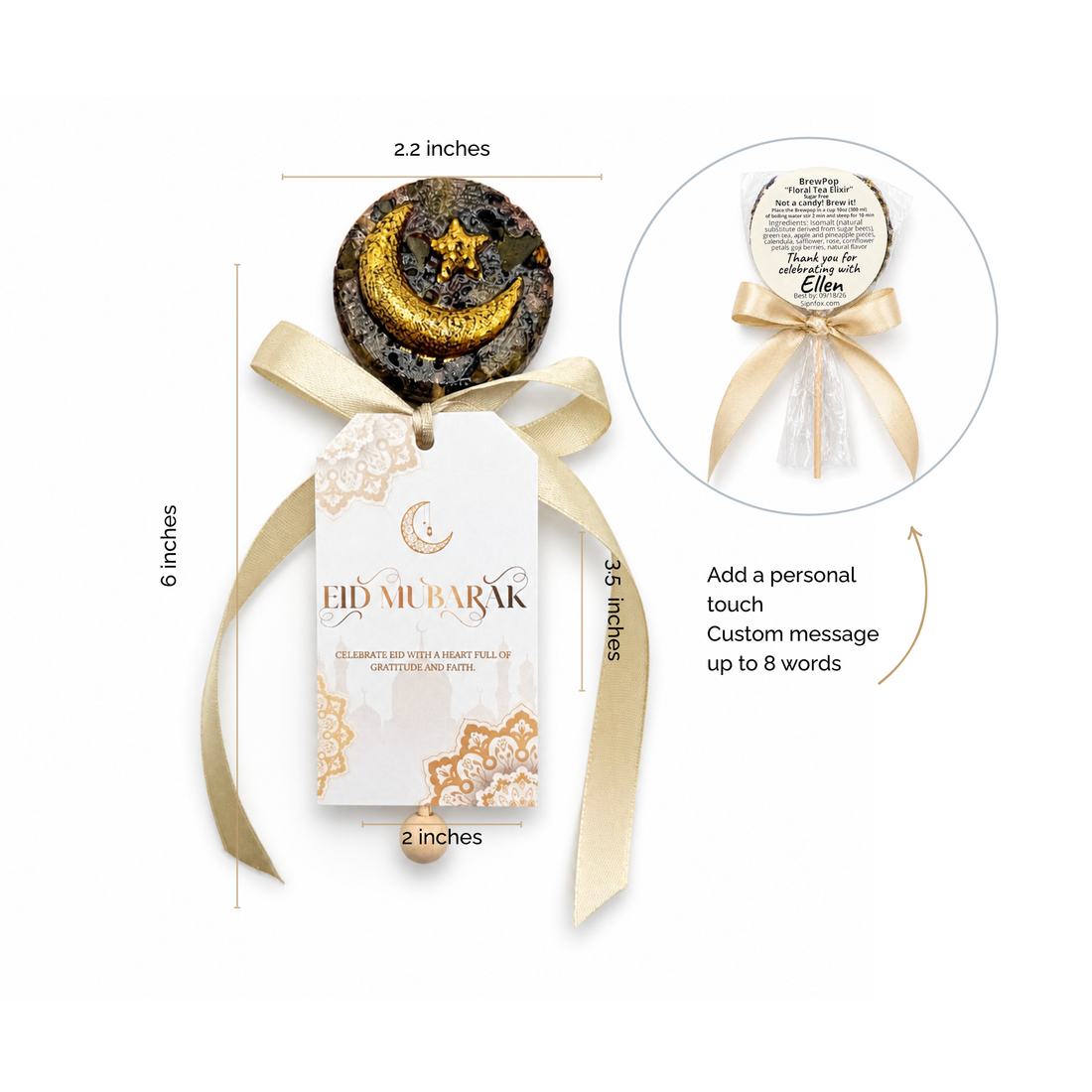 Brew Pop Eid Mubarak (minimum order 10 pieces) - Sip&