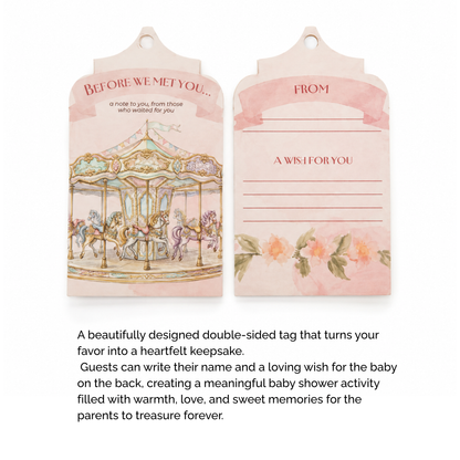 BrewPop Favors – Baby Girl "Wish Game" (minimum order 10 pieces)